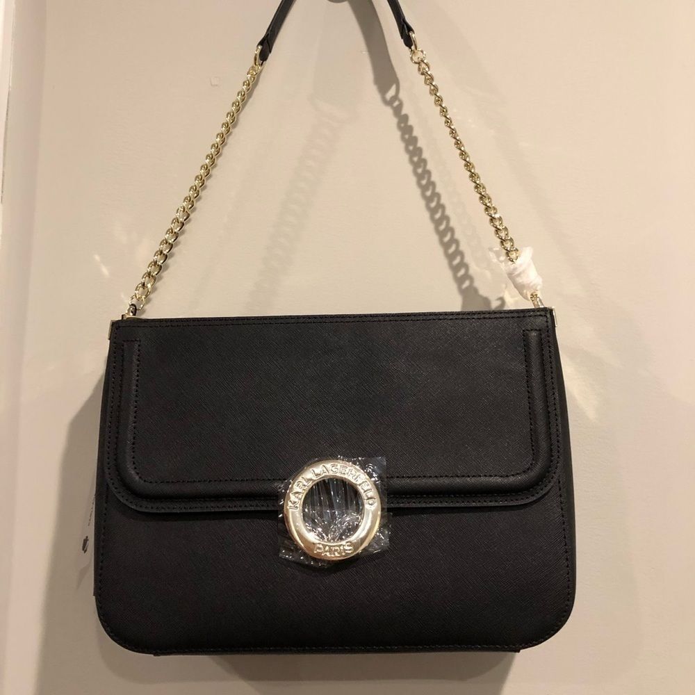 Karl Lagerfeld Paris Clarise Saffiano Leather Bag